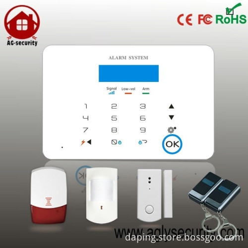 Dual-network 433/868mhz LCD Touch Keypad APP Home Security GSM Alarm System